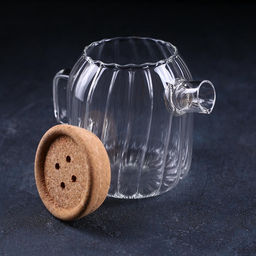 Заварочный чайник «Эко», 600 мл, 17×11×13.5 см, с пробковой крышкой, стекло, прозрачный