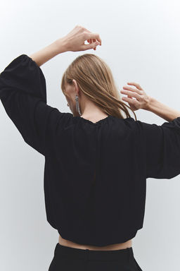 Blusa con mangas globo - H&m фото 3