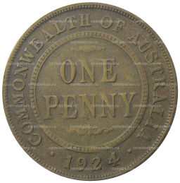 1 пенни 1924 года Австралия