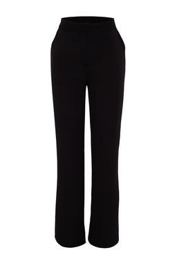 TRENDYOLMILLA Siyah Genis Paca Dokuma Pantolon TPRAW22PL0402 фото 5