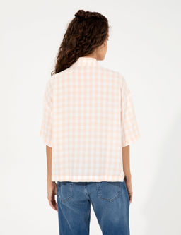 Pembe Kareli Crop K_sa Kollu G_mlek