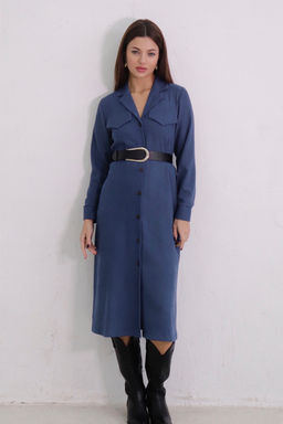 Платье-рубашка с английским воротником - Martichelli фото 250