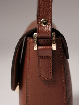 Сумка кожаная через плечо Deboro 3158 коппер