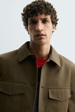 COTTON BLEND TECHNICAL JACKET - Zara фото 5