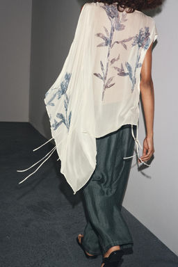 LIMITED EDITION PRINTED ASYMMETRIC TOP - Zara фото 12