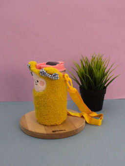 Футляр плюшевый для термоса "My fuzzy", yellow (17*10 см)