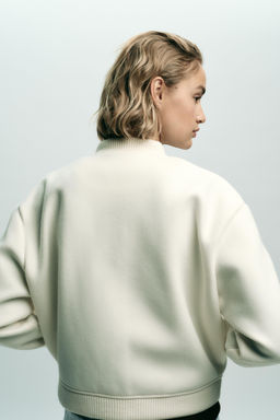 SOFT BOMBER JACKET WITH GOLDEN BUTTONS - Zara фото 6