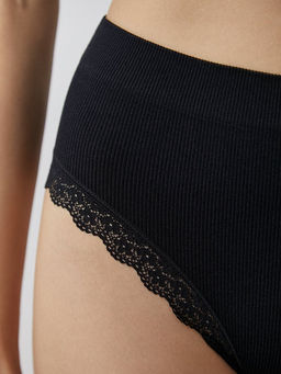 Mi 2221S French Chic Slip Midi бесшов микроф., 91% Полиамид, 9% Эластан - nero
