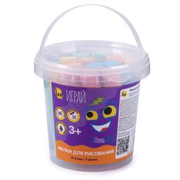 Лео Играй Мелки для рисования LPSC-21 7 цв. , 21 шт