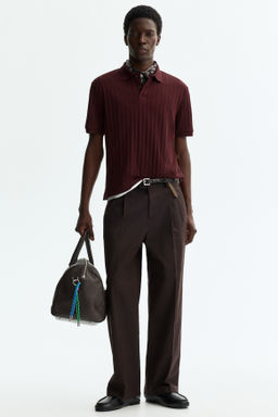 Polo en punto con textura Slim Fit - H&m фото 13