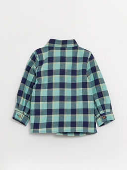 Uzun Kollu Ekose Desenli Erkek Bebek G?mlek ve Jean Pantolon 2li Tak?m - Waikiki фото 3