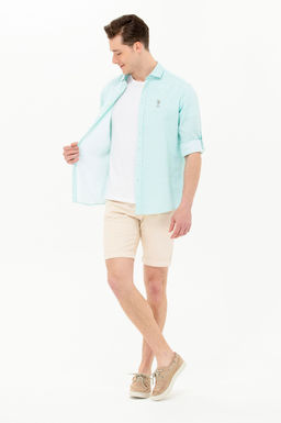 Мужская мятная рубашка с длинным рукавом - U.s. polo assn фото 17