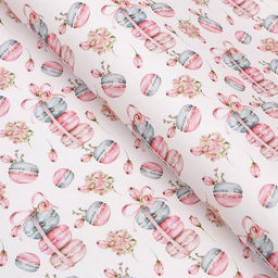 Цена за 10 шт. Бумага упаковочная крафт Макаруны, 50 х 70 см - UPAK LAND фото 2