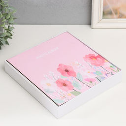 Фотоальбом на 100 фото 10?15 см Розовые цветы, 22?4?23 см