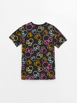 Bisiklet Yaka Minnie Mouse Bask?l? K?sa Kollu K?z ?ocuk Ti??rt - Waikiki фото 2