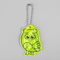 Цена за 6 шт. Светоотражающий элемент «Сова», двусторонний, 4,2 × 6 см, цвет МИКС