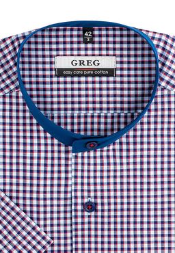 Сорочка мужская короткий рукав GREG 264/001/6723/ZS/C/1