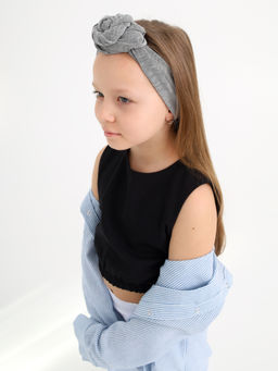 Рубашка в полоску Лен, черная - Inzibe фото 3