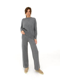 Брюки кашемировые 10046 серые