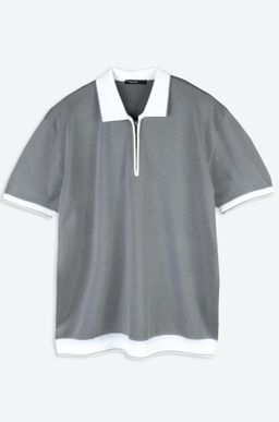 Мужская футболка-поло из вязаного трикотажа Happyfox