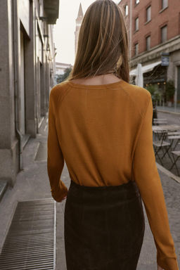 FINE KNIT SWEATER - Zara фото 6