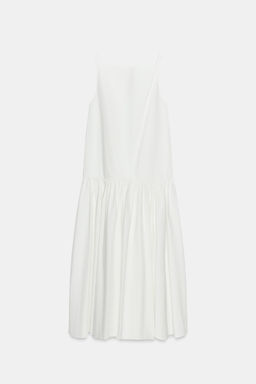 VESTIDO PLIEGUES ZW COLLECTION / Blanco - Zara фото 6