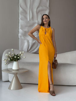 Платье DilanaVIP 2032 апельсин - Dilana vip фото 6