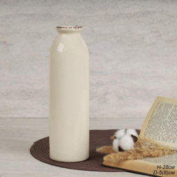 Ваза 28 см d=5(8) см / FLM-259 /уп 16/бежевая - Галеонтрейд фото 2