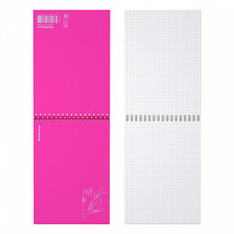Цена за 4 шт. Блокнот с пластиковой обложкой на спирали ErichKrause Silhouette, розовый, A5, 80 листов, клетка фото 2