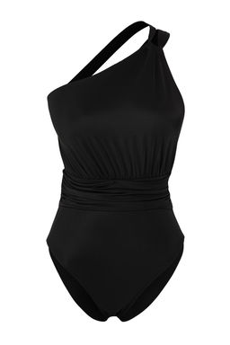 TRENDYOLMILLA Zebra Desenli Tek Omuz Drapeli Regular Mayo TBESS25MA00042 фото 6