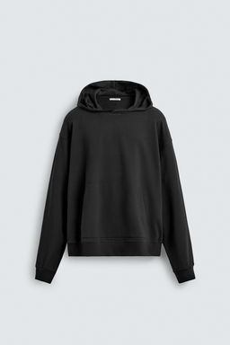 SUDADERA CAPUCHA SOFT / Negro - Zara фото 6