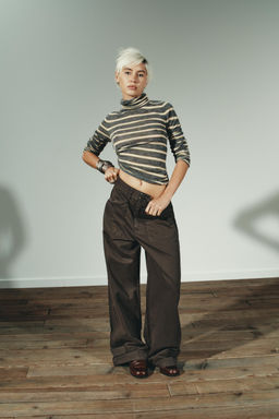 FINE-KNIT STRIPED JUMPER