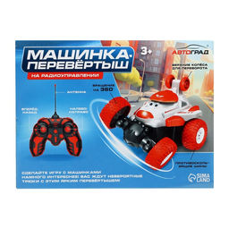 Машинка Перевёртыш, радиоуправляемая, работает от аккумулятора, цвет красный - Автоград фото 12