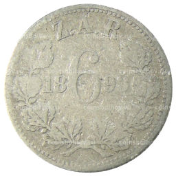 6 пенсов 1893 года ЮАР (Трансвааль)