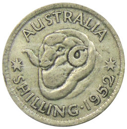 1 шиллинг 1952 года Австралия