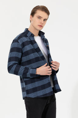 Erkek Oduncu Lacivert G_mlek