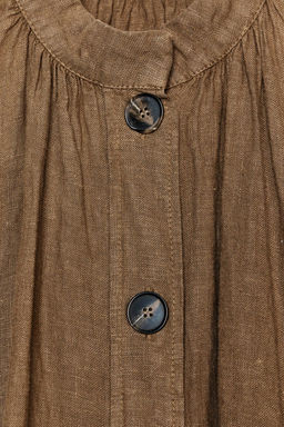100% LINEN LONG OVERSHIRT ZW COLLECTION - Zara фото 4