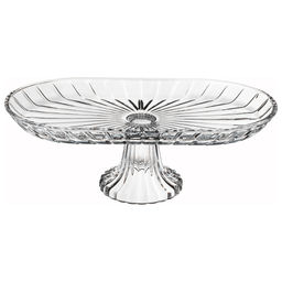 БЛЮДО НА НОЖКЕ ОВАЛЬНОЕ 33Х16Х12 СМ