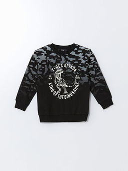 Bisiklet Yaka Bask?l? Erkek Bebek E?ofman Tak?m - Waikiki фото 2