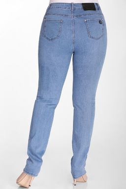 Джинсы женские голубые с высокой посадкой
