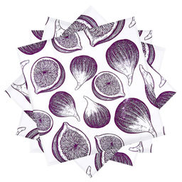 Полет за мечтой Комплект столовый 4пр: салфетка сервировочная 45х45см, хлопок Премиум 186г/м2, Домашняя мода (Россия)