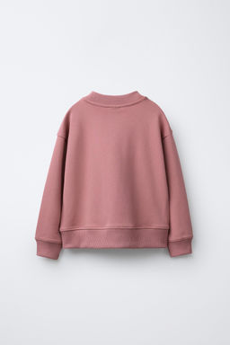 CONJUNTO INTERLOCK SUDADERA Y PANTAL?N WIDE LEG / Rosa - Zara фото 3
