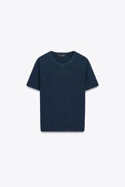 PLAIN KNIT SHORT SLEEVE TOP - Zara фото 28
