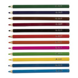 Лео Расти Набор цветных трехгранных карандашей джамбо LSTJ-12 заточенный 6 х 12 цв  фото 3