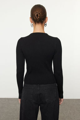 TRENDYOLMILLA Siyah-Ekru Basic 2li Paket Triko Kazak TWOAW25KZ00370