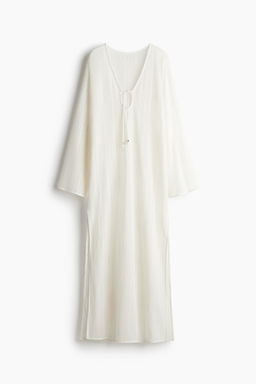 Vestido playero en punto pointelle