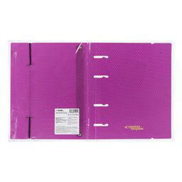 Expert Complete PRISMA NEON Папка-обложка для сменного тетрадного блока на 4 кольцах A5+ 700 мкм 20 мм эффект 3D 1 шт. d - 20 мм пурпурный EC21140022