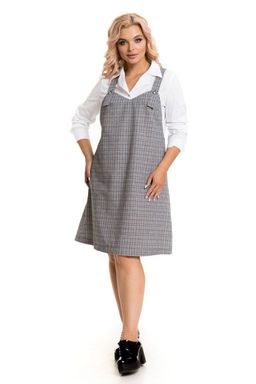 Сарафан 903 серая клетка - Novita фото 3