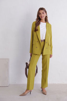 11725 Брюки со стрелками в цвете шартрез - Martichelli фото 9