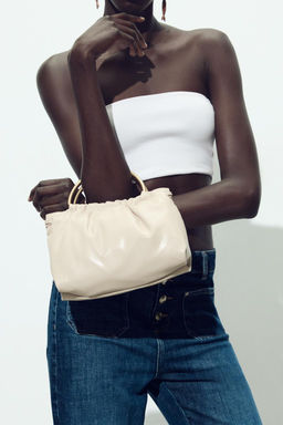 METAL HANDLE MINI BOWLING BAG - Zara фото 2